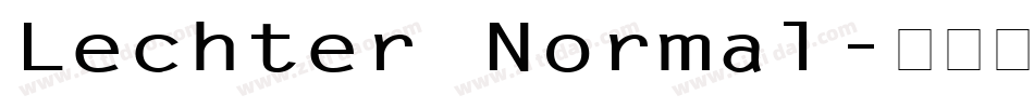 Lechter Normal字体转换